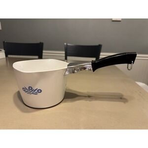 Vintage Corning Ware Cornflower Blue 1 Qt /4 Cup Sauce Maker P-55-B w/Handle USA